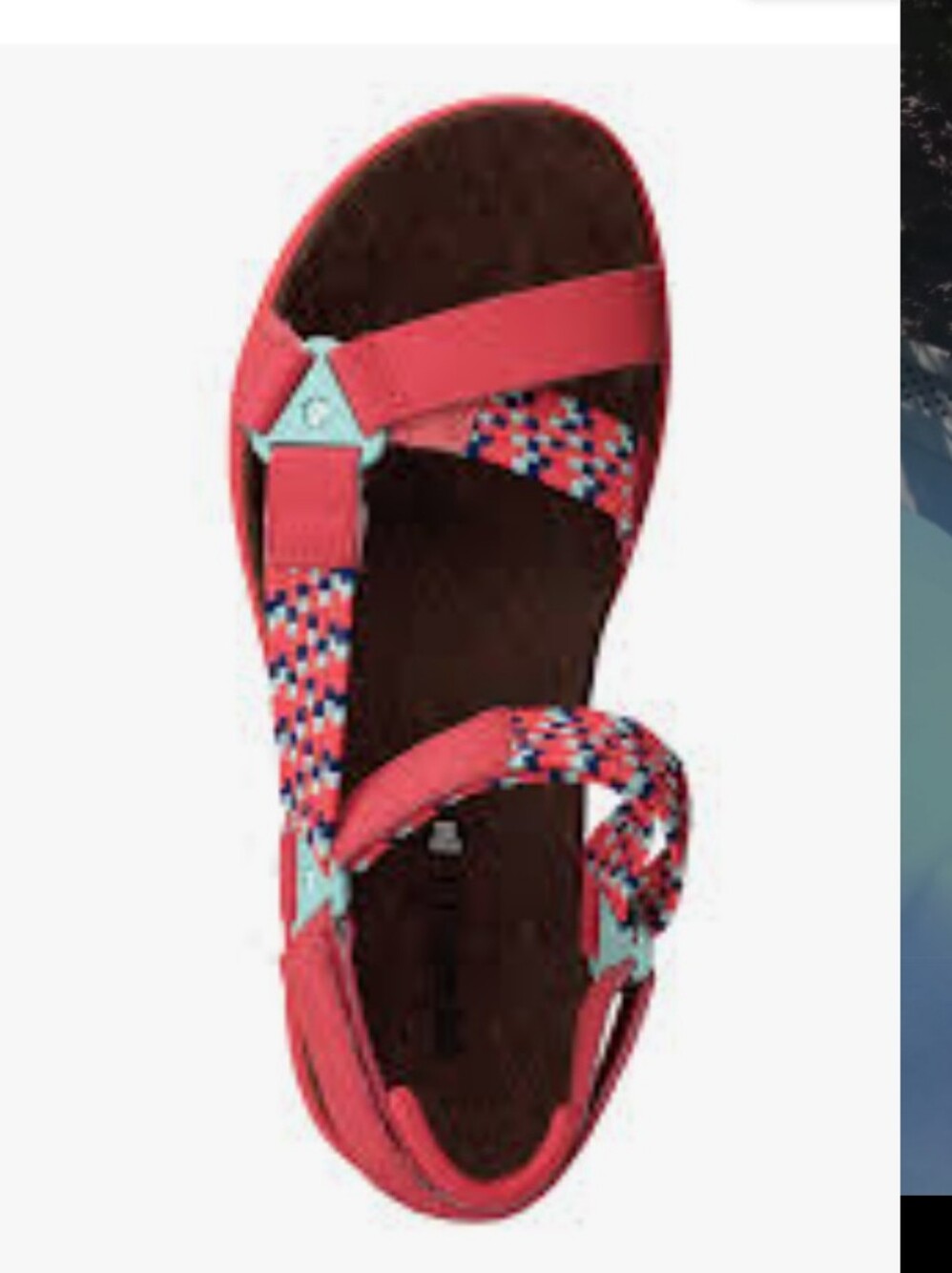 Merrell Around Town Sunvue Hot Coral Strappy Sandal Outdoor Comfort